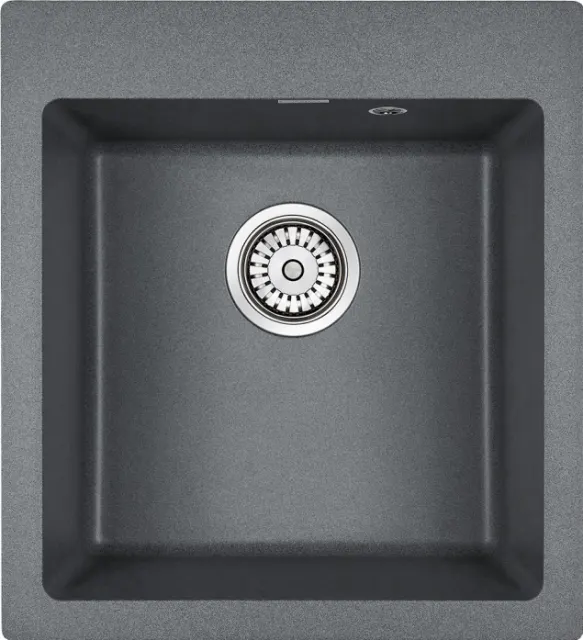 Мойка Paulmark KANTE 45, IT-GRANIT, PM104651-DG, графит, 460х510 мм,