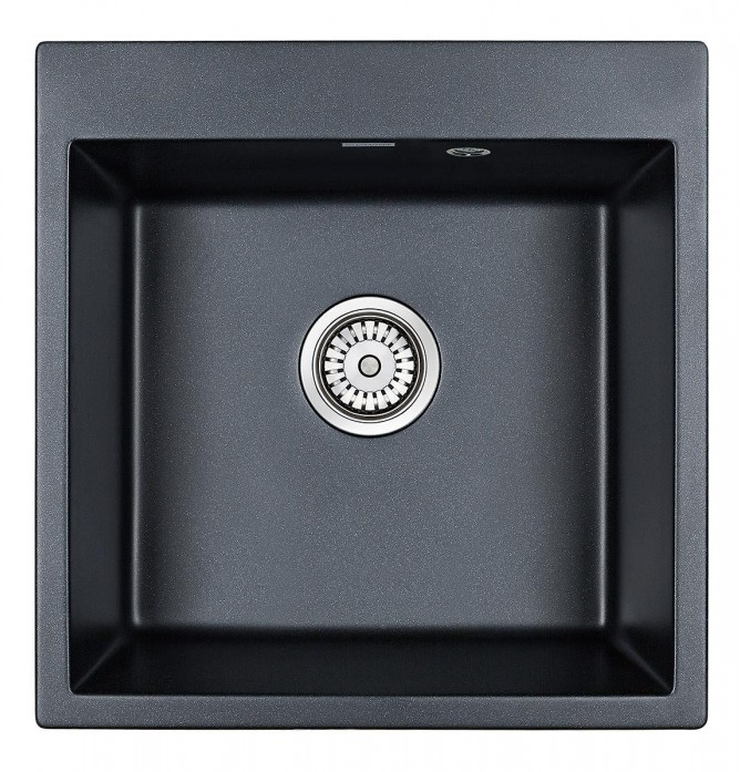 Кухонная мойка Paulmark Мойка KANTE 50, IT-GRANIT, PM105152-AN, антрацит, 510х520,