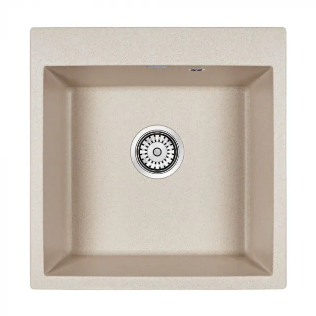 Кухонная мойка Paulmark Мойка KANTE 50, IT-GRANIT, PM105152-BE, бежевый, 510х520,