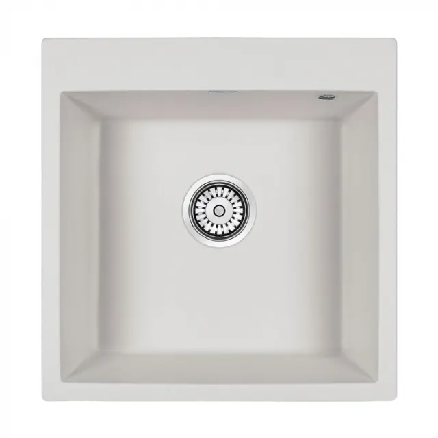Кухонная мойка Paulmark Мойка KANTE 50, IT-GRANIT, PM105152-WH , белый, 510х520,