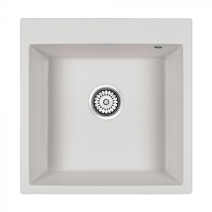 Кухонная мойка Paulmark Мойка KANTE 50, IT-GRANIT, PM105152-WH , белый, 510х520,