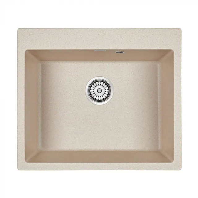 Кухонная мойка Paulmark Мойка KANTE 60, IT-GRANIT, PM106052-BE, бежевый, 600х520 мм,