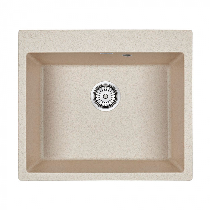 Кухонная мойка Paulmark Мойка KANTE 60, IT-GRANIT, PM106052-BE, бежевый, 600х520 мм,