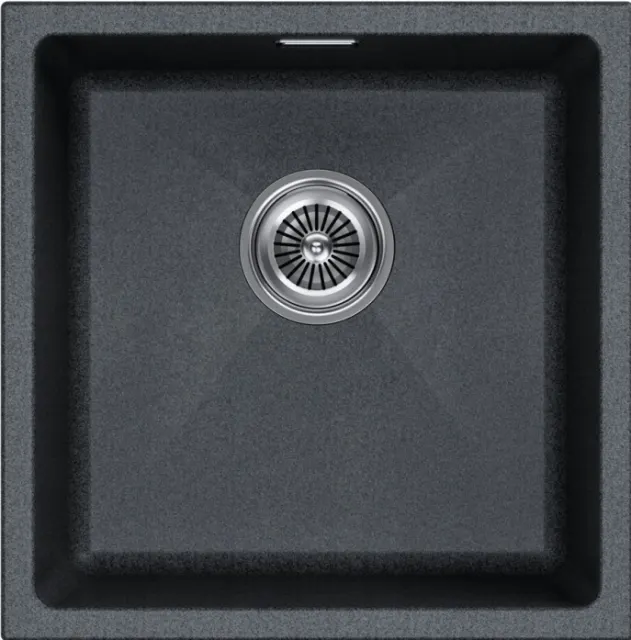 Мойка Paulmark LUMI 45UNI, IT-GRANIT, LU45-DG, графит, 455х460, подст. мон.