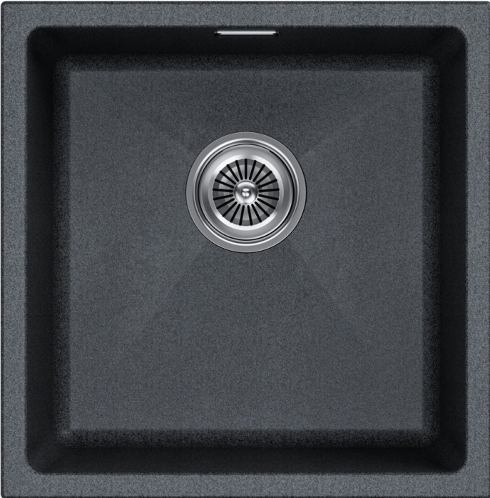 Мойка Paulmark LUMI 45UNI, IT-GRANIT, LU45-DG, графит, 455х460, подст. мон.