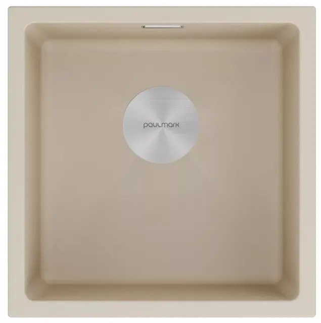 Кухонная мойка Paulmark Мойка LUMI 45UNI, IT-GRANIT, LU45-LA, латте, 455х460,