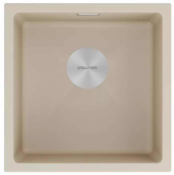 Кухонная мойка Paulmark Мойка LUMI 45UNI, IT-GRANIT, LU45-LA, латте, 455х460,