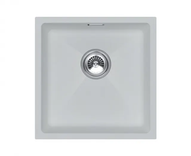 Мойка Paulmark LUMI 45UNI, IT-GRANIT, LU45-WH, белый, 455х460,