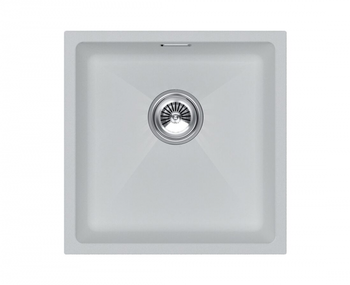 Мойка Paulmark LUMI 45UNI, IT-GRANIT, LU45-WH, белый, 455х460,
