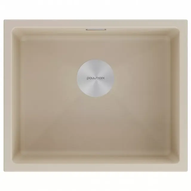 Кухонная мойка Paulmark Мойка LUMI 55UNI, IT-GRANIT, LU55-LA, латте, 555х460,