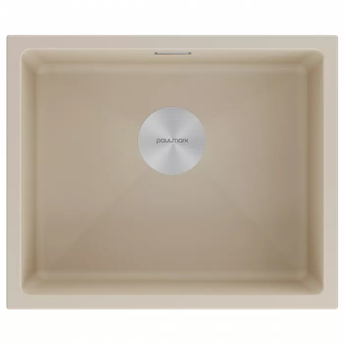 Кухонная мойка Paulmark Мойка LUMI 55UNI, IT-GRANIT, LU55-LA, латте, 555х460,