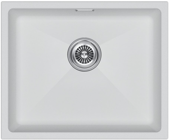 Мойка Paulmark LUMI 55UNI, IT-GRANIT, LU55-WH, белый, 555х460,