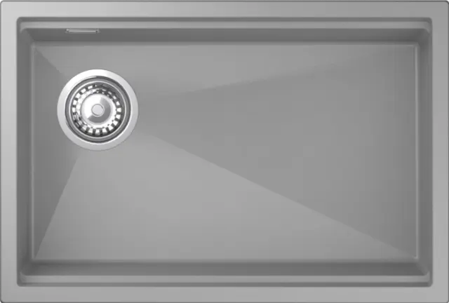 Кухонная мойка Rivelato LN-654-L grigio metallizz