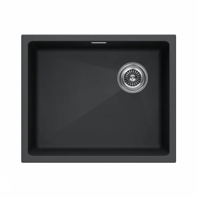Мойка Paulmark LUMI 55UNI-SKEW, IT-GRANIT, LU55SK-AN, антрацит, 555х440,