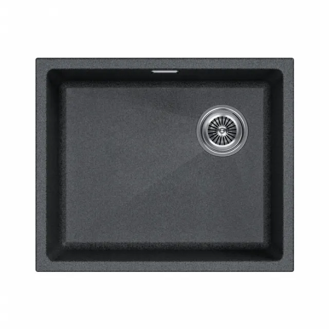 Мойка Paulmark LUMI 55UNI-SKEW, IT-GRANIT, LU55SK-DG, графит, 555х440,