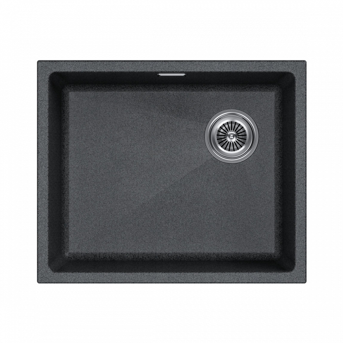 Мойка Paulmark LUMI 55UNI-SKEW, IT-GRANIT, LU55SK-DG, графит, 555х440,