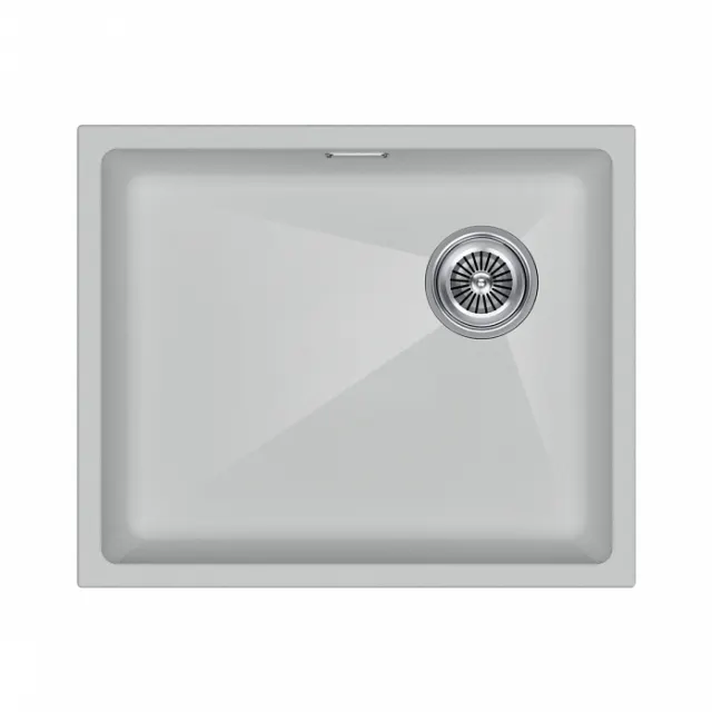 Мойка Paulmark LUMI 55UNI-SKEW, IT-GRANIT, LU55SK-WH, белый, 555х440,