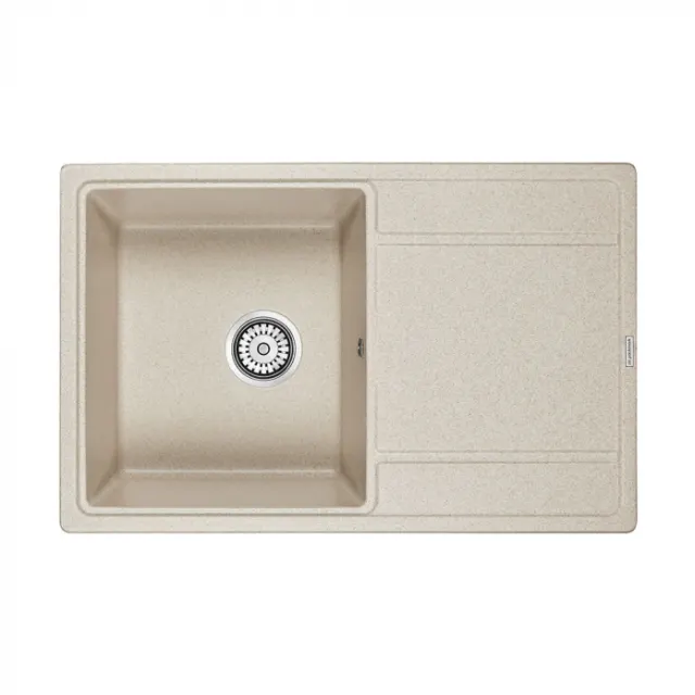 Кухонная мойка Paulmark Мойка FLUGEN 50-780, IT-GRANIT, PM217850-BE, бежевый, 780х500 мм,
