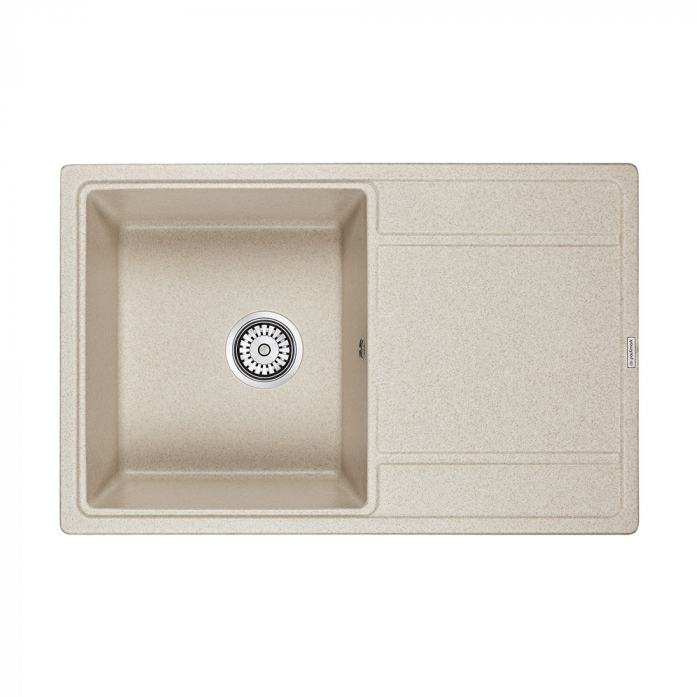 Кухонная мойка Paulmark Мойка FLUGEN 50-780, IT-GRANIT, PM217850-BE, бежевый, 780х500 мм,