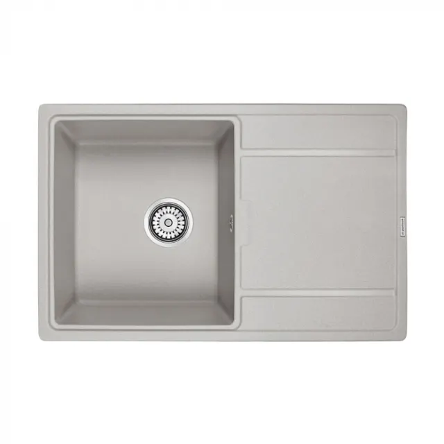 Кухонная мойка Paulmark Мойка FLUGEN 50-780, IT-GRANIT, PM217850-GR, серый, 780х500 мм,