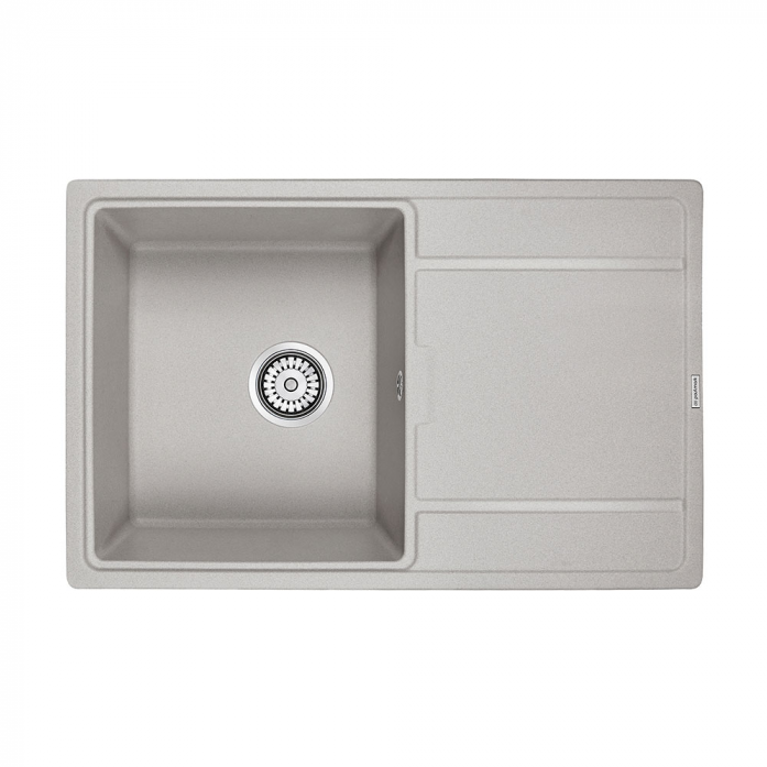 Кухонная мойка Paulmark Мойка FLUGEN 50-780, IT-GRANIT, PM217850-GR, серый, 780х500 мм,