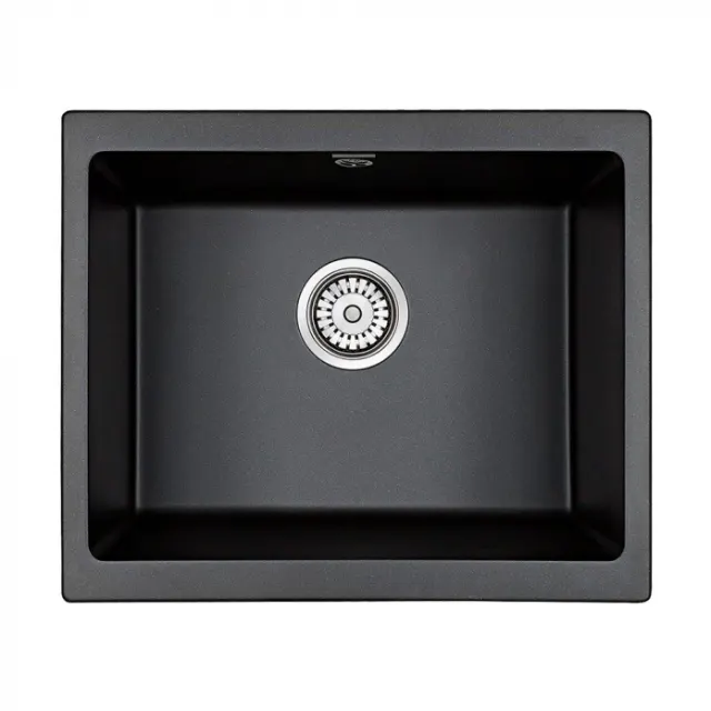 Кухонная мойка Paulmark Мойка GERA 60, IT-GRANIT, PM205546-AN, антрацит, 555х460, подст. мон.