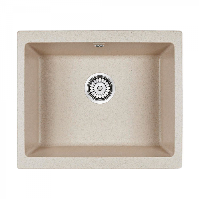 Кухонная мойка Paulmark Мойка GERA 60, IT-GRANIT, PM205546-BE, бежевый, 555х460, подст. мон.