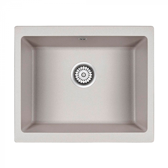 Кухонная мойка Paulmark Мойка GERA 60, IT-GRANIT, PM205546-GR, серый, 555х460, подст. мон.