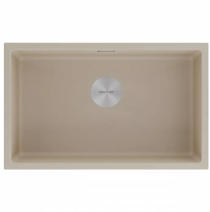 Кухонная мойка Paulmark Мойка LUMI 74UNI, IT-GRANIT, LU74-LA, латте, 740х460,