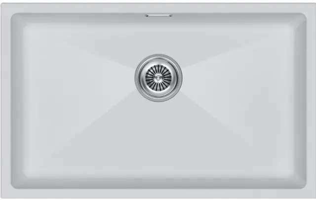 Мойка Paulmark LUMI 74UNI, IT-GRANIT, LU74-WH, белый, 740х460,