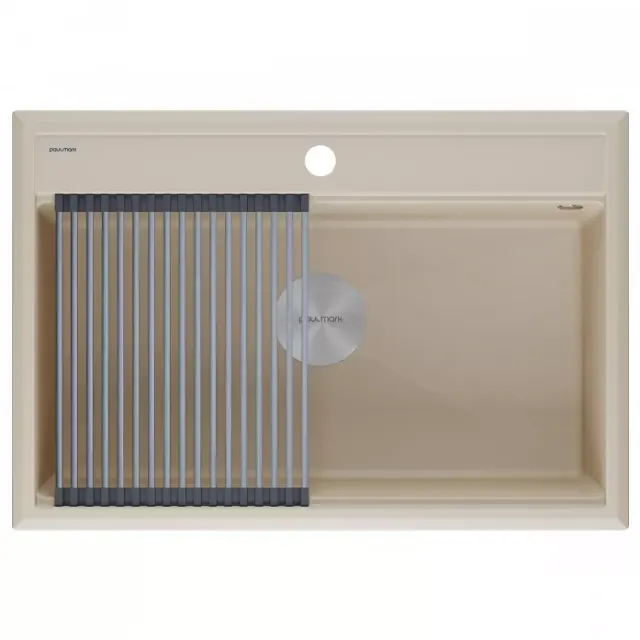 Кухонная мойка Paulmark Мойка STEPIA 80, IT-GRANIT, PM117551-LA, латте, 750х510,