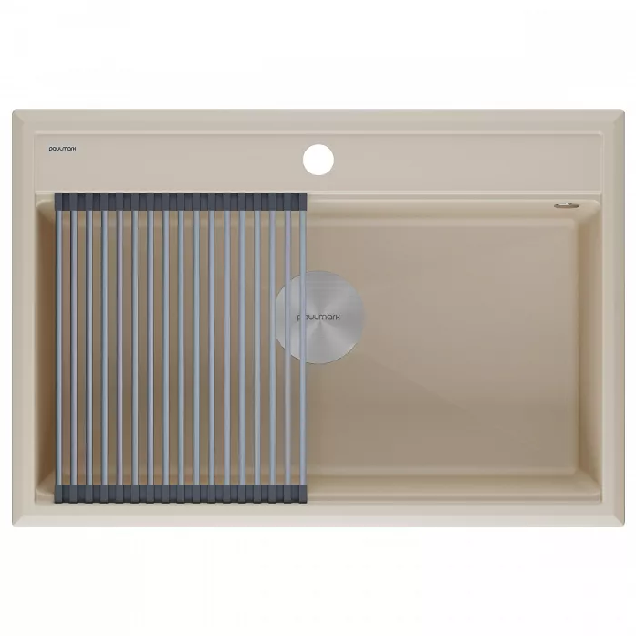 Кухонная мойка Paulmark Мойка STEPIA 80, IT-GRANIT, PM117551-LA, латте, 750х510,