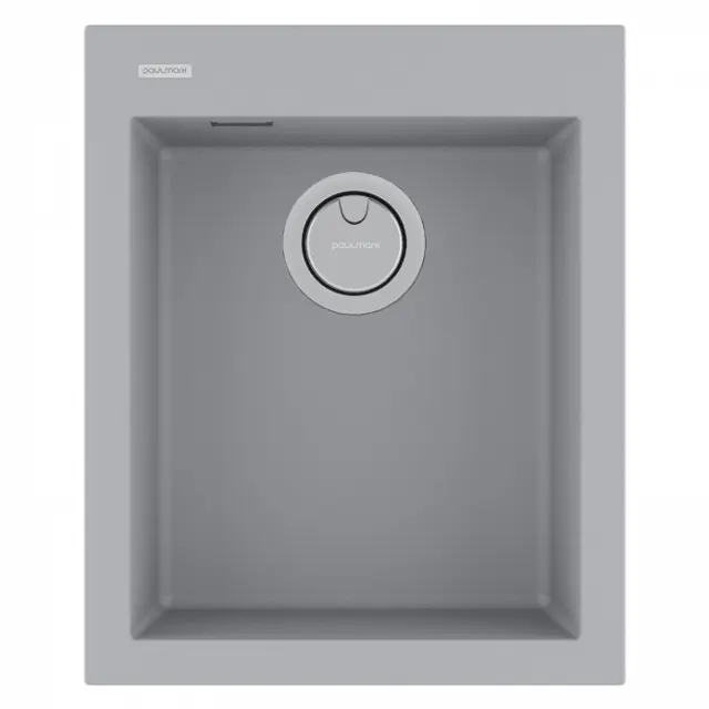 Мойка Paulmark DECORATION 41, ACRYSTONE, PM934150-UGR, URBAN GREY, 410х500 мм,