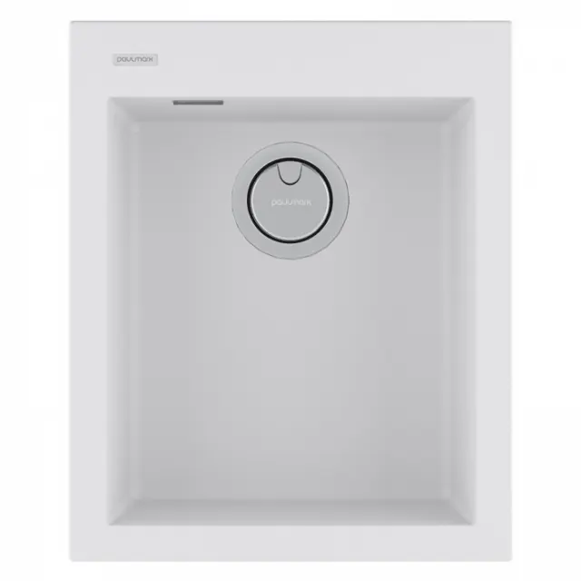 Мойка Paulmark DECORATION 41, ACRYSTONE, PM934150-WH, WHITE, 410х500 мм,