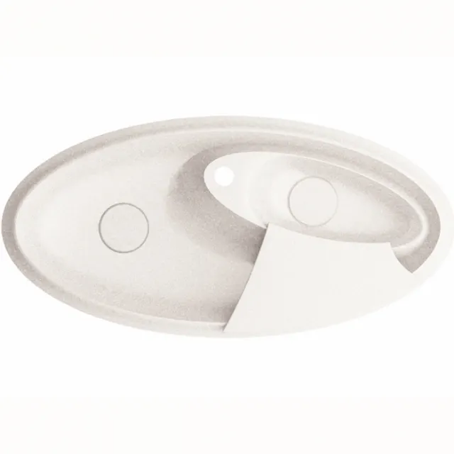 Кухонная мойка MARMORIN SILVANUS WHITE 500 113 006 белый
