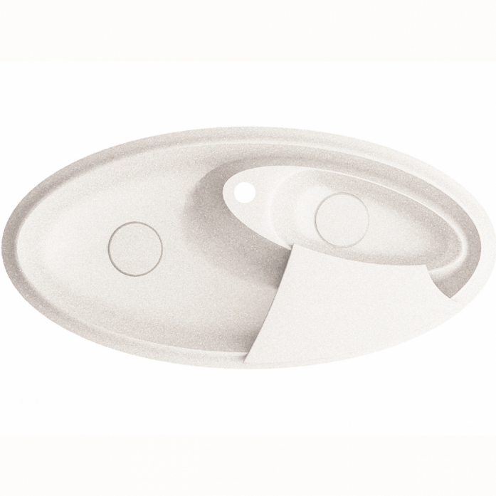 Кухонная мойка MARMORIN SILVANUS WHITE 500 113 006 белый