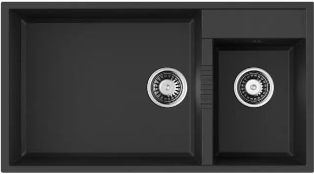 Кухонная мойка Omoikiri Tedori 85-2-U-BL черный 4993940
