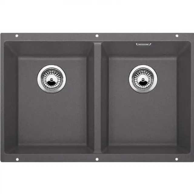 Кухонная мойка Blanco SUBLINE 350/350-U темная скала 523575