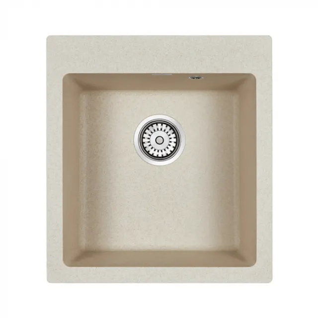 Кухонная мойка Paulmark Мойка KANTE 45, IT-GRANIT, PM104651-BE, бежевый, 460х510 мм,