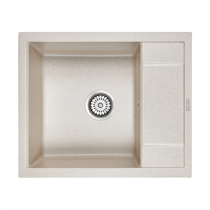 Кухонная мойка Paulmark Мойка FLUGEN 50-600, IT-GRANIT, PM216050-BE, бежевый , 600х500 мм,