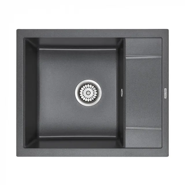 Кухонная мойка Paulmark Мойка FLUGEN 50-600, IT-GRANIT, PM216050-DG, графит, 600х500 мм,