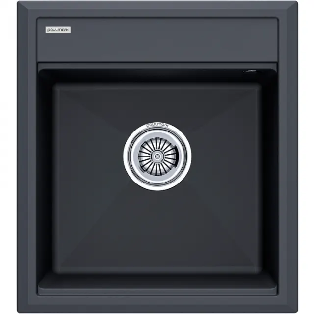 Мойка Paulmark STEPIA 45, IT-GRANIT, PM114651-AN, антрацит, 460х510,