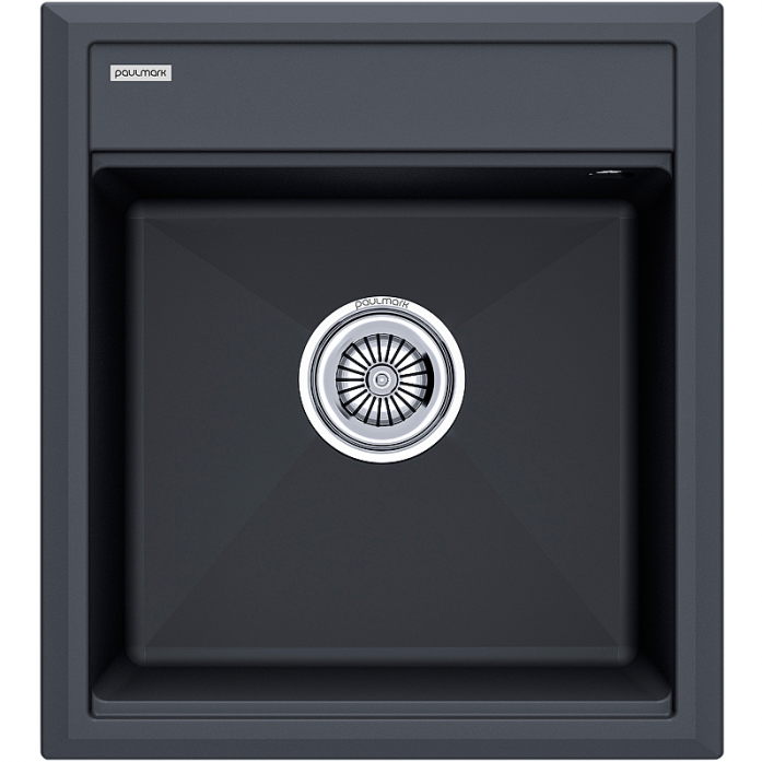 Мойка Paulmark STEPIA 45, IT-GRANIT, PM114651-AN, антрацит, 460х510,