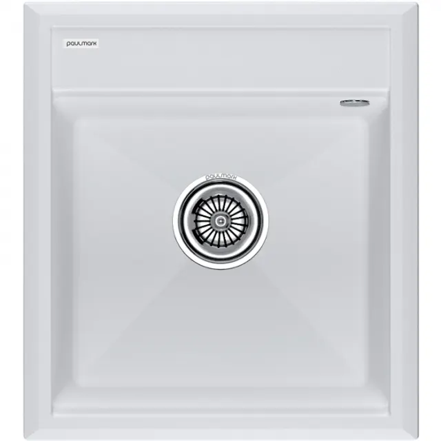 Мойка Paulmark STEPIA 45, IT-GRANIT, PM114651-WH , белый, 460х510,