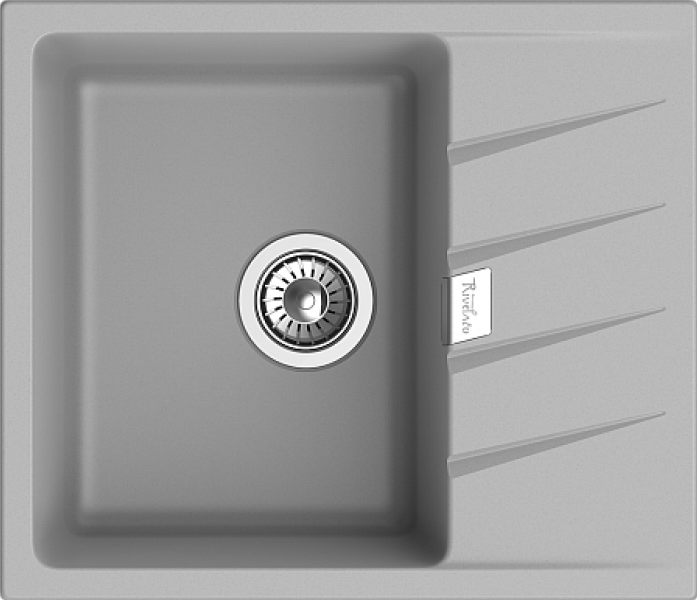 Мойка Rivelato Raum 58 RM-58 grigio metallizzato