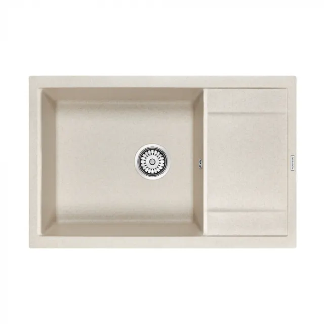 Кухонная мойка Paulmark Мойка FLUGEN 60, IT-GRANIT, PM317850-BE, бежевый, 780х500 мм,