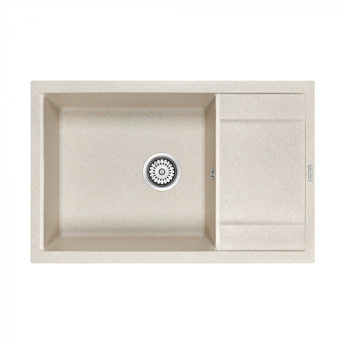 Кухонная мойка Paulmark Мойка FLUGEN 60, IT-GRANIT, PM317850-BE, бежевый, 780х500 мм,