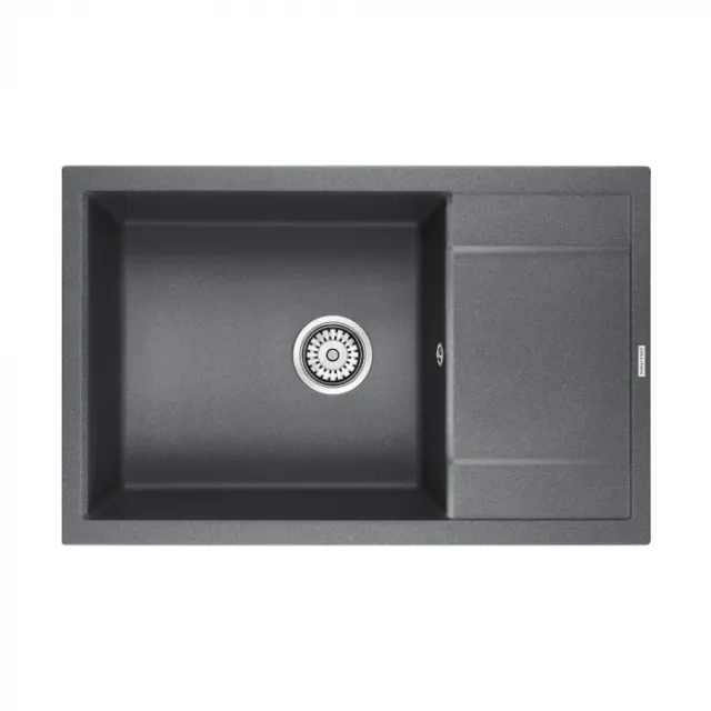 Кухонная мойка Paulmark Мойка FLUGEN 60, IT-GRANIT, PM317850-DG, графит, 780х500 мм,