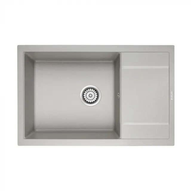 Кухонная мойка Paulmark Мойка FLUGEN 60, IT-GRANIT, PM317850-GR, серый, 780х500 мм,
