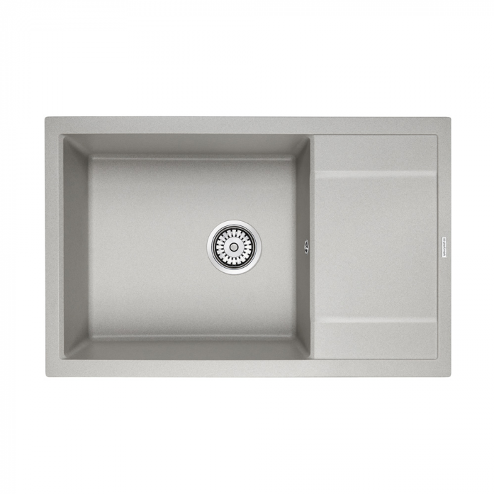 Кухонная мойка Paulmark Мойка FLUGEN 60, IT-GRANIT, PM317850-GR, серый, 780х500 мм,